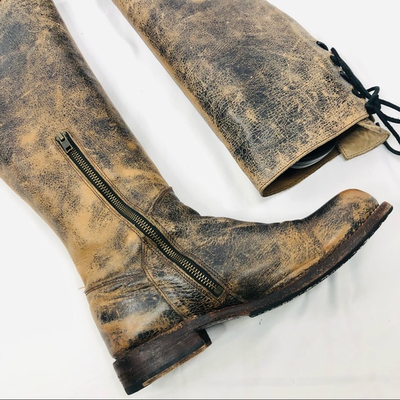 Bed Stu Manchester Rustic Back Lace Tall Boot - Picture 6 of 15